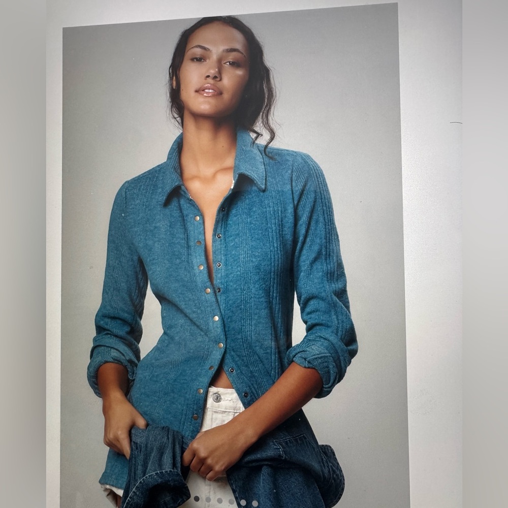 PILCRO BRUSHED BUTTONDOWN CARDIGAN SWEATER. NWT